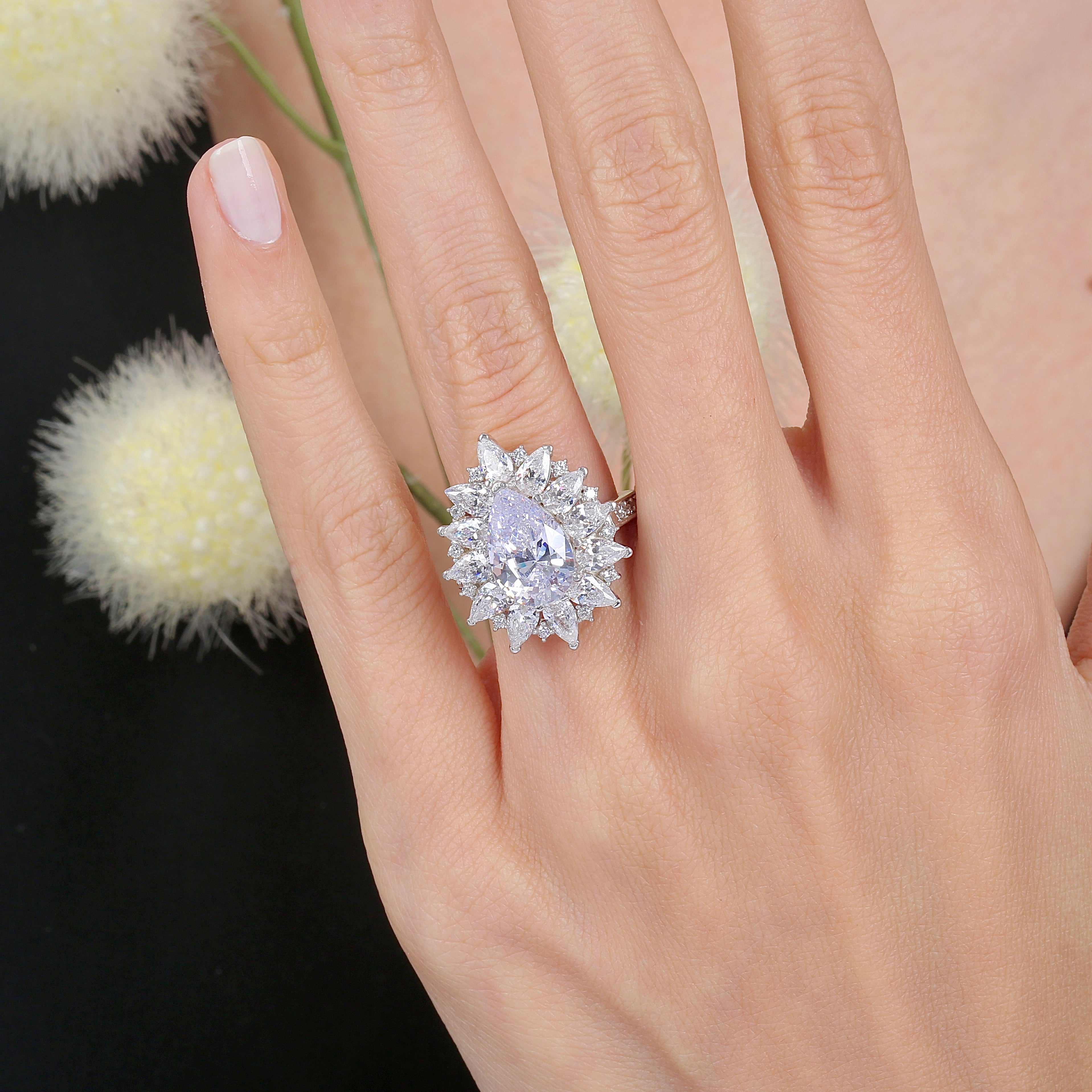 JProducts 18k teardrop ring S ホワイトトパーズ jproducts 18k teardrop ring S ・ホワイトトパーズ
