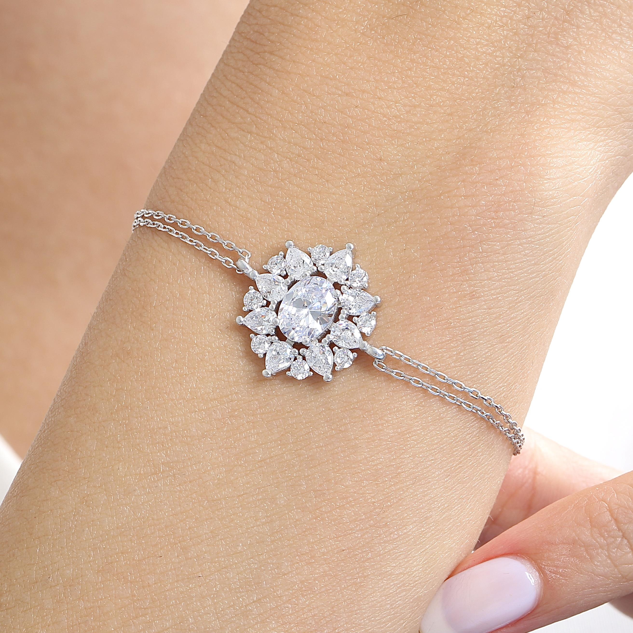 Empress Glow CZ 925K Sterling Silver Bracelet
